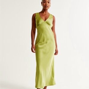 Plunge Cowl Back Maxi Dress